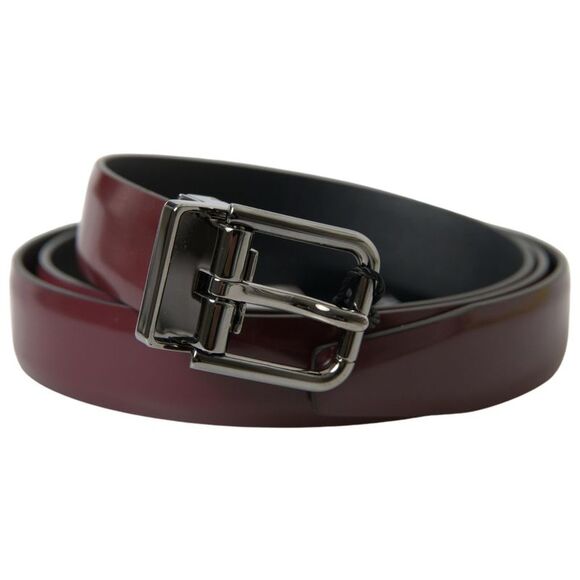 Dolce & Gabbana Leather BeltModelStyle Men Bordeaux Belts